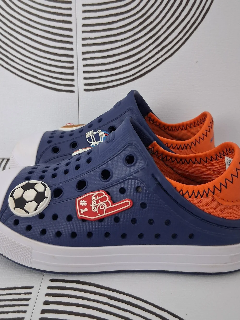 Skechers Toddler Boys Size 9 Blue Lightweight Foamies Molded Slip-On Rubber Shoe